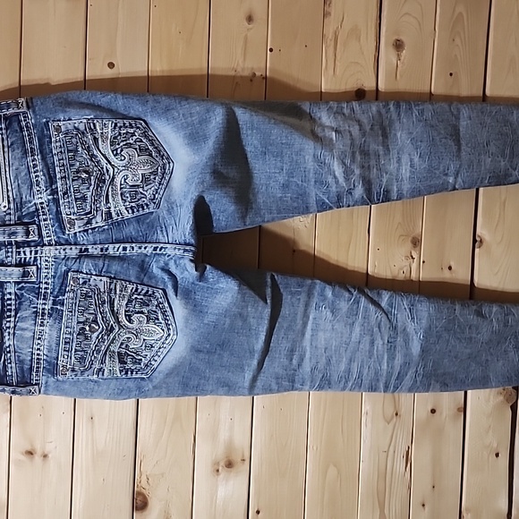 Rock Revival Ankle Skinny Jeans Womens Size 28 Inseam 24in Cotton - Picture 9 of 12
